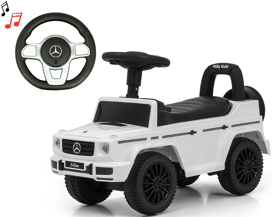 Толокар Milly Mally Mercedes G350d S (White) - 2