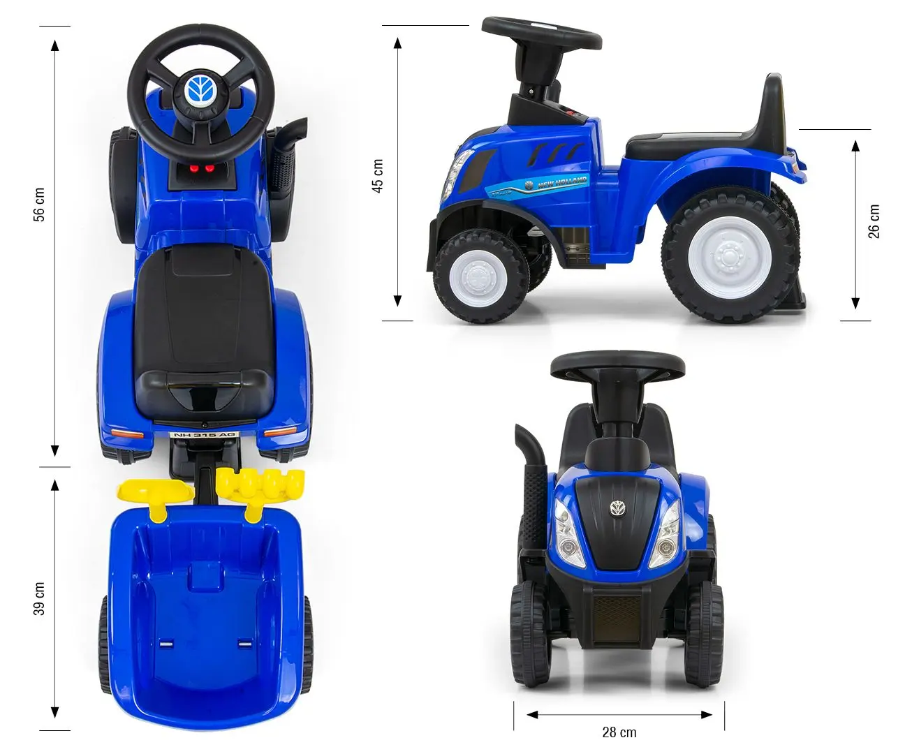 Толокар Milly Mally New Holland T7 Traktor (Blue) - 8