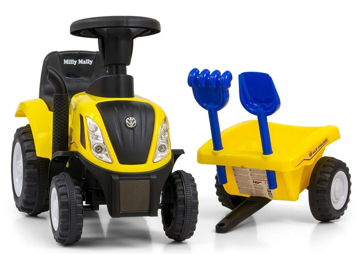 Tolocar Milly Mally New Holland T7 Traktor (Yellow) - 4
