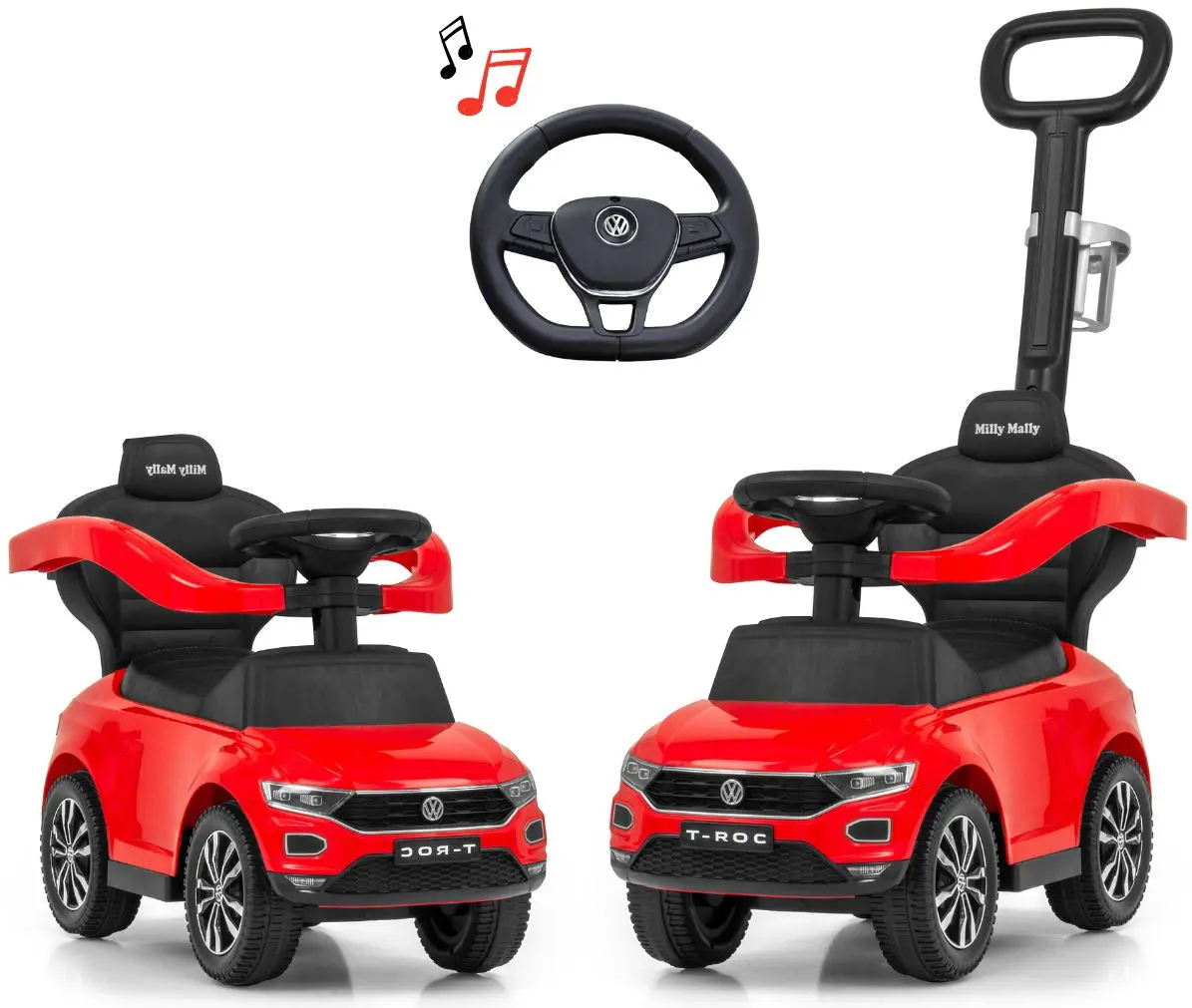 Толокар Milly Mally Volkswagen T-Rock (Red) - 3