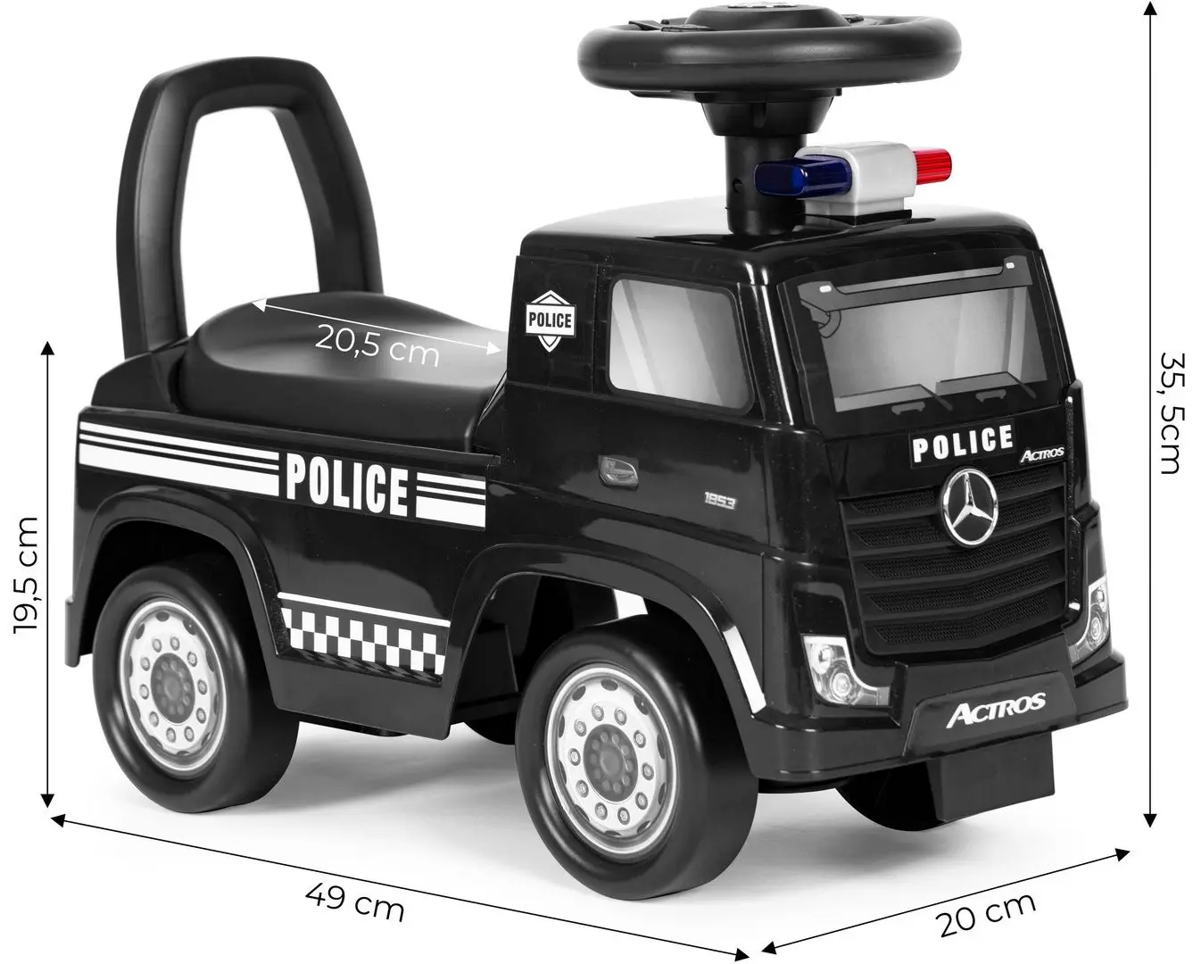 Толокар Multistore Mercedes Police 3316 (Back) - 8