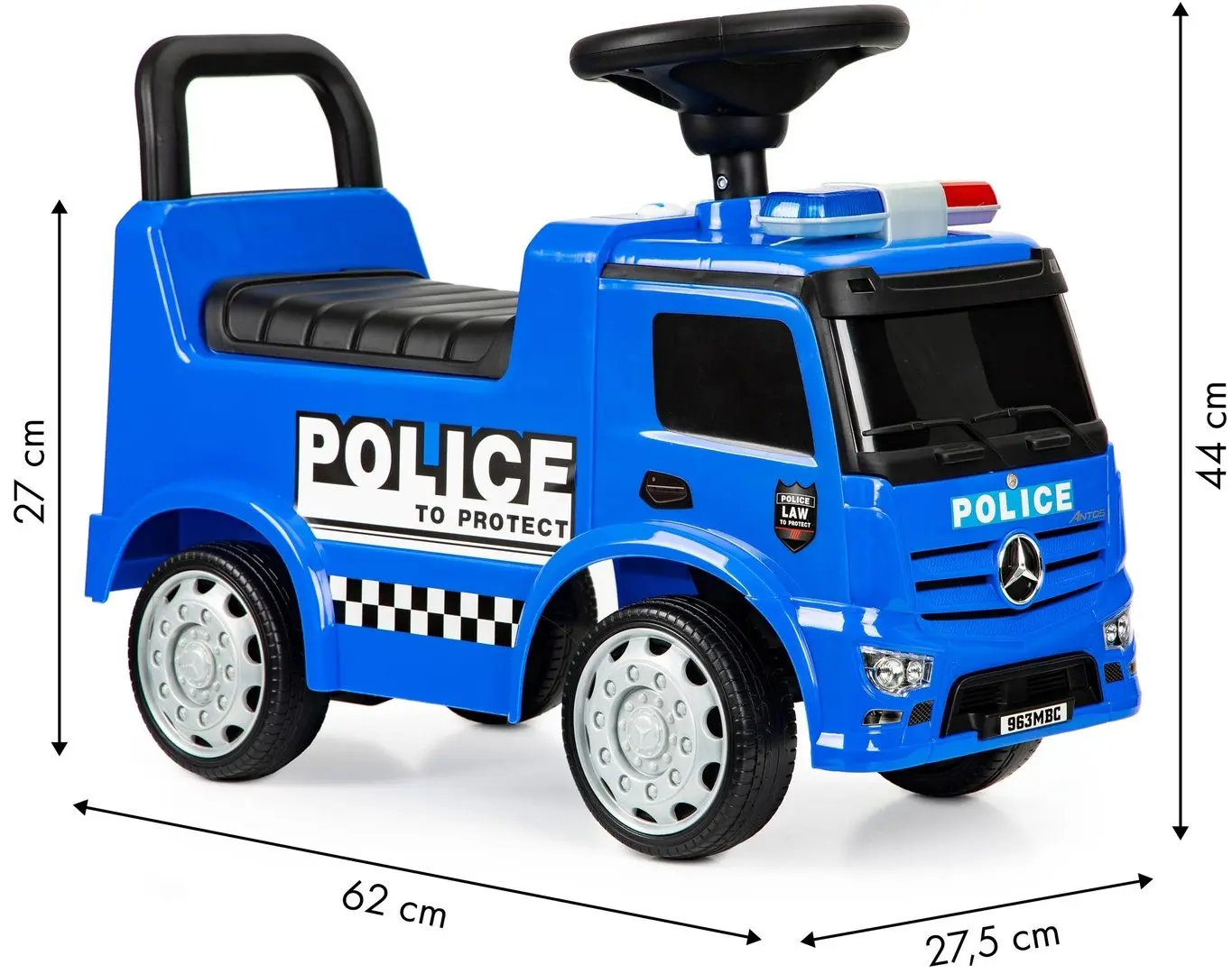 Толокар Multistore Mercedes Police 657-P (Blue) - 9