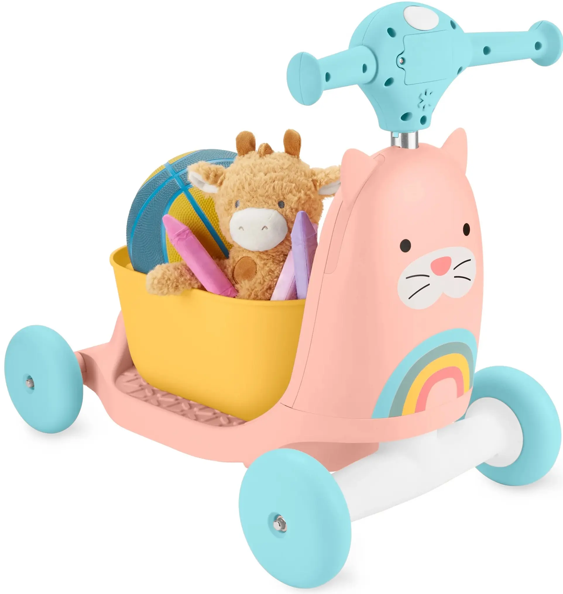 Толокар 3в1 Skip Hop Ride On Cat (Pink) - 3