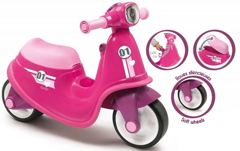 Tolocar Smoby Ride Scooter (Pink) - 2