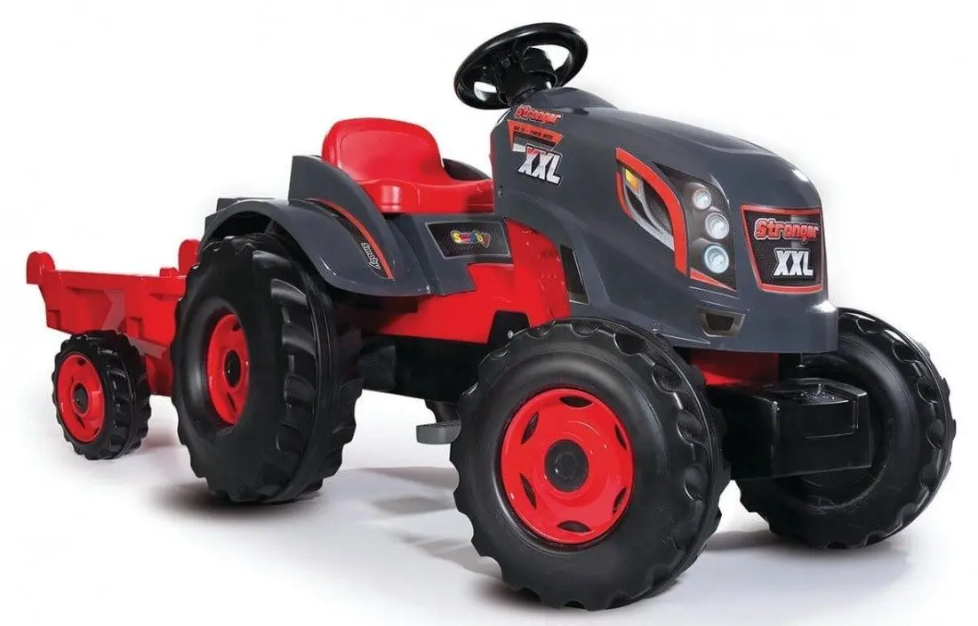 Толокар Smoby Tractor XXL + trailer 710200 (Red)