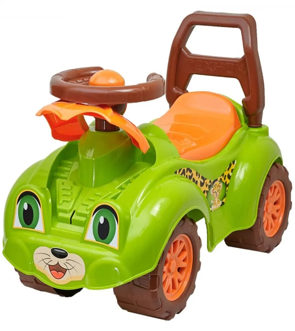 Tolocar ТехноК Mașină pentru plimbare 3428 (Brwon/Green) - 2