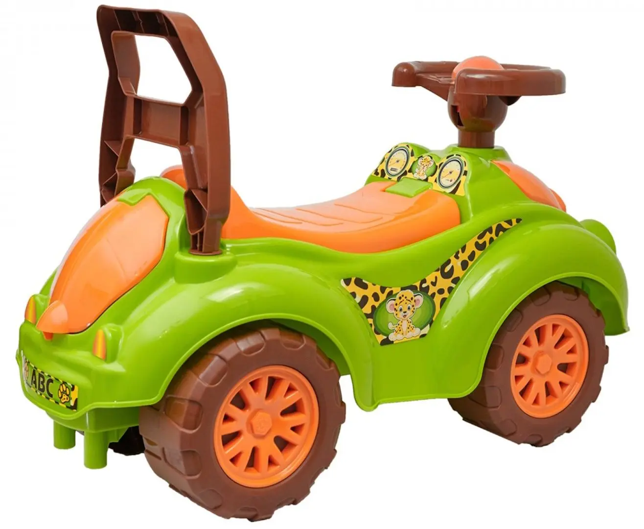 Tolocar ТехноК Mașină pentru plimbare 3428 (Brwon/Green) - 3