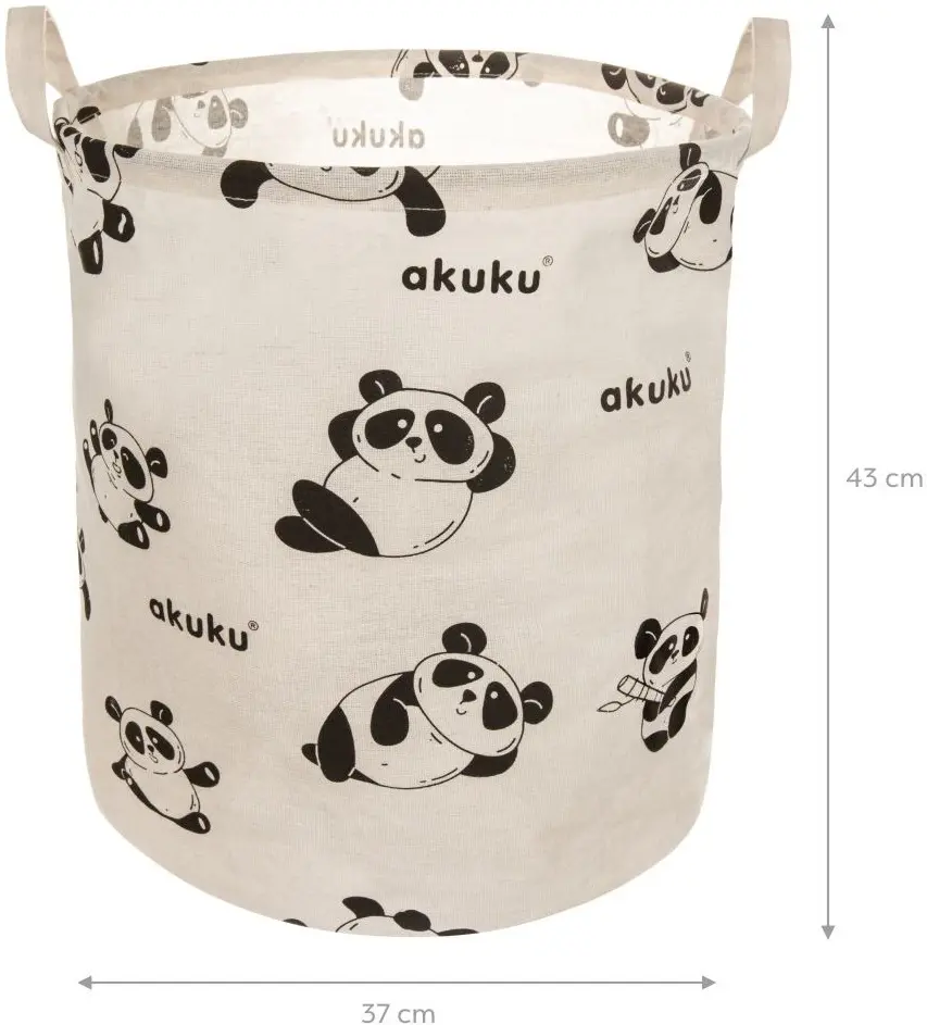 Cos pentru jucarii Akuku Panda A0656 (White) - 4
