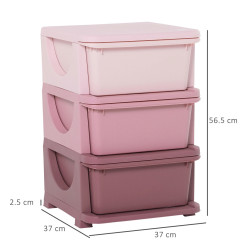 Комод-органайзер Homcom 311-023PK (Pink) Thumb
