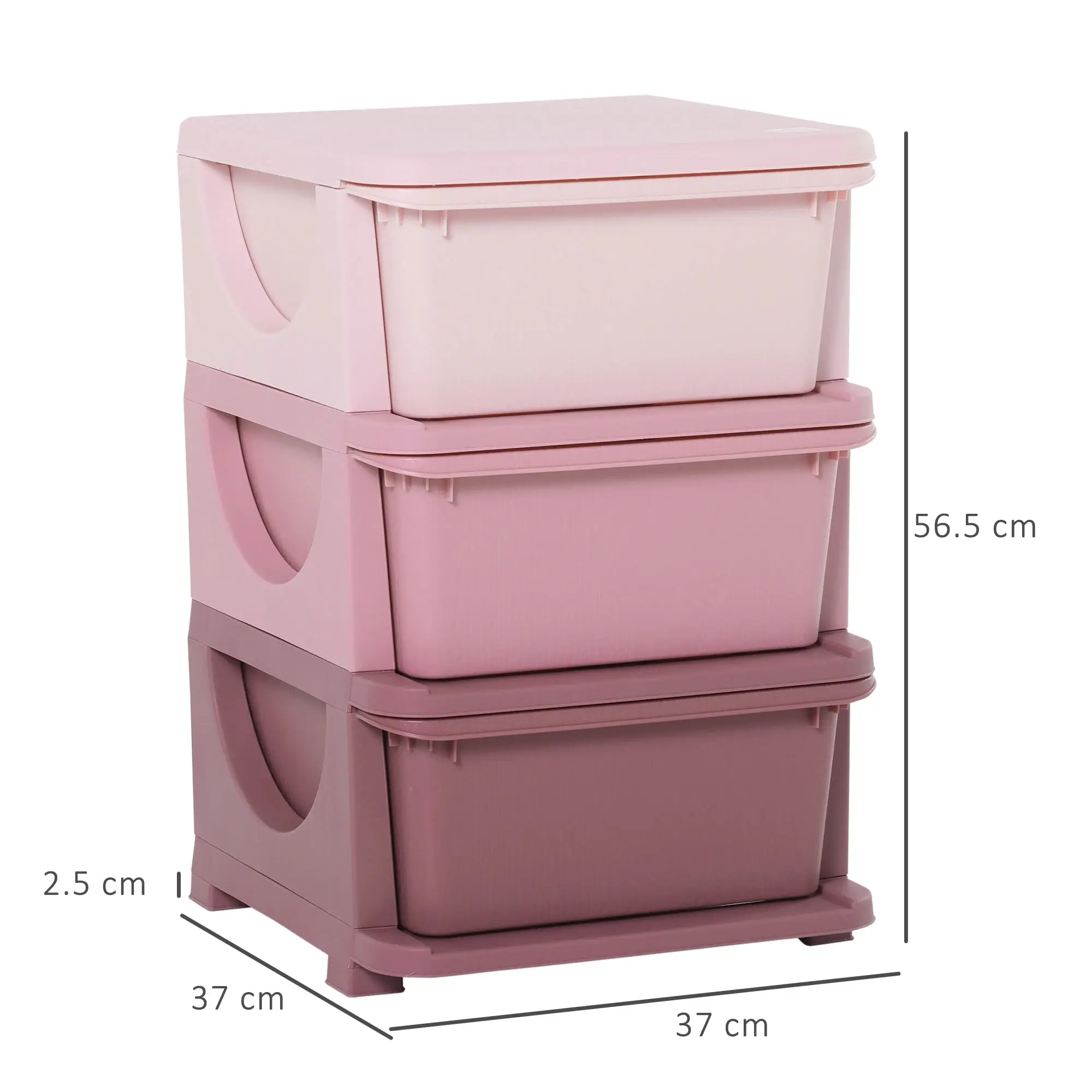 Комод-органайзер Homcom 311-023PK (Pink) - 8