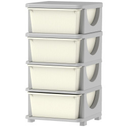 Комод-органайзер Homcom 311-023V01CW (Cream White/Grey) Thumb
