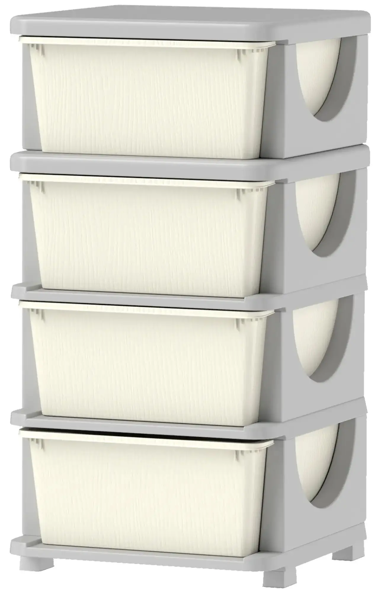 Комод-органайзер Homcom 311-023V01CW (Cream White/Grey) - 2