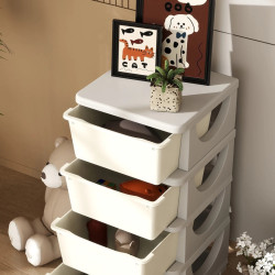 Комод-органайзер Homcom 311-023V01CW (Cream White/Grey) Thumb