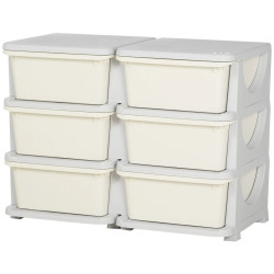 Комод-органайзер Homcom 311-053V00CW (Cream White) Thumb
