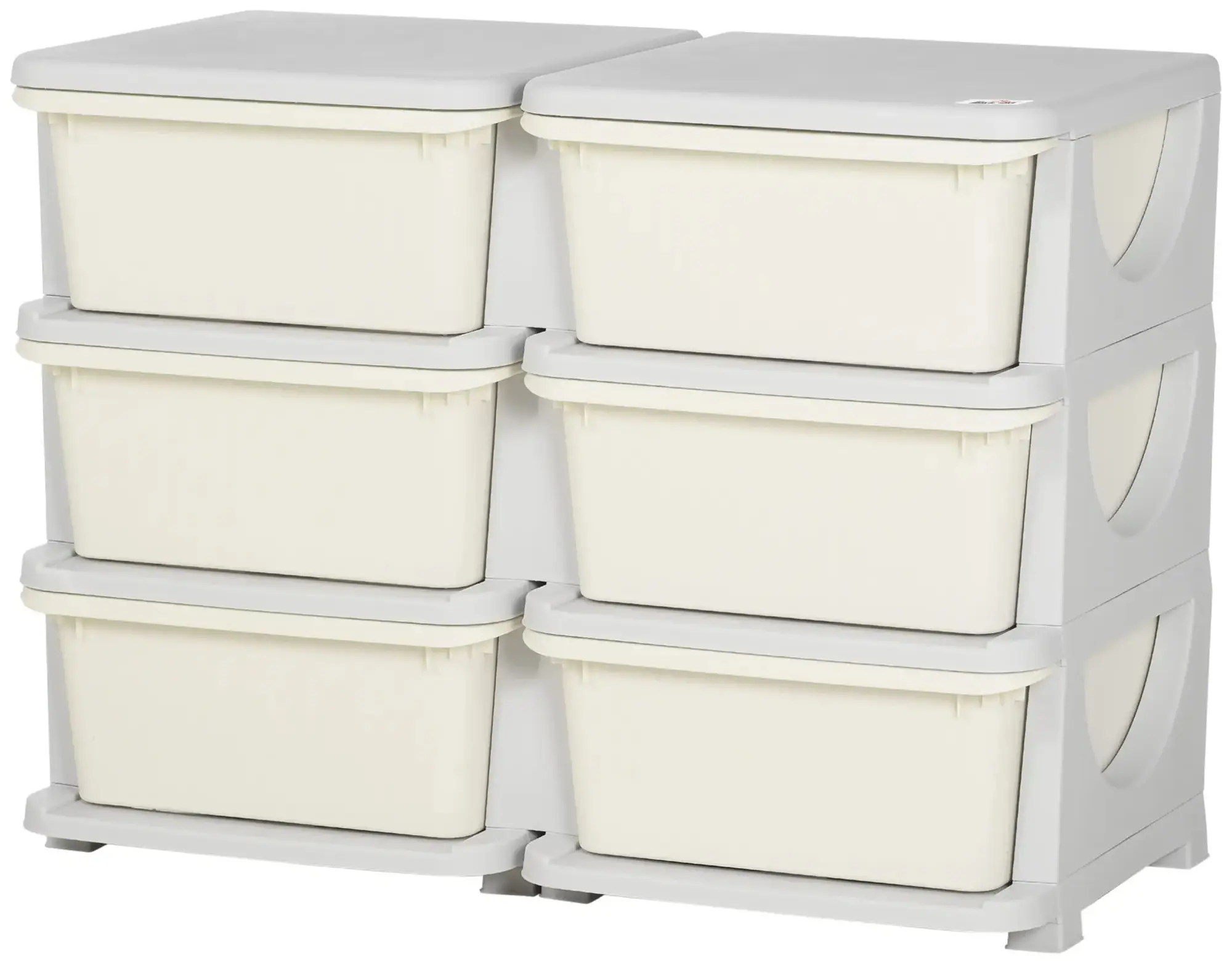 Комод-органайзер Homcom 311-053V00CW (Cream White) - 2