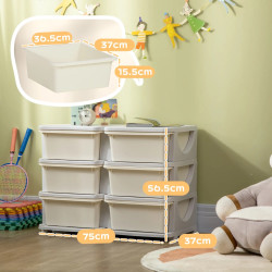 Комод-органайзер Homcom 311-053V00CW (Cream White) Thumb