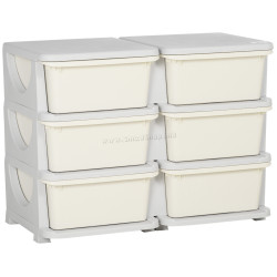 Комод-органайзер Homcom 311-053V00CW (Cream White)