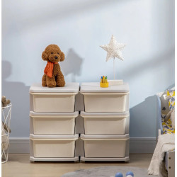 Комод-органайзер Homcom 311-053V00CW (Cream White) Thumb