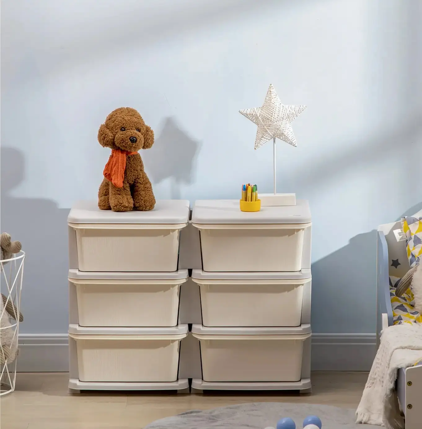Комод-органайзер Homcom 311-053V00CW (Cream White) - 4