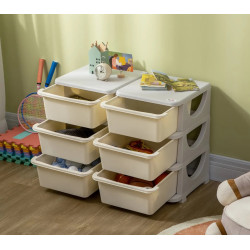 Комод-органайзер Homcom 311-053V00CW (Cream White) Thumb