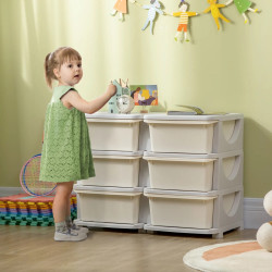 Комод-органайзер Homcom 311-053V00CW (Cream White) Thumb