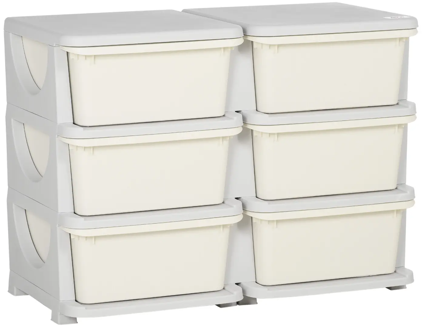 Комод-органайзер Homcom 311-053V00CW (Cream White)