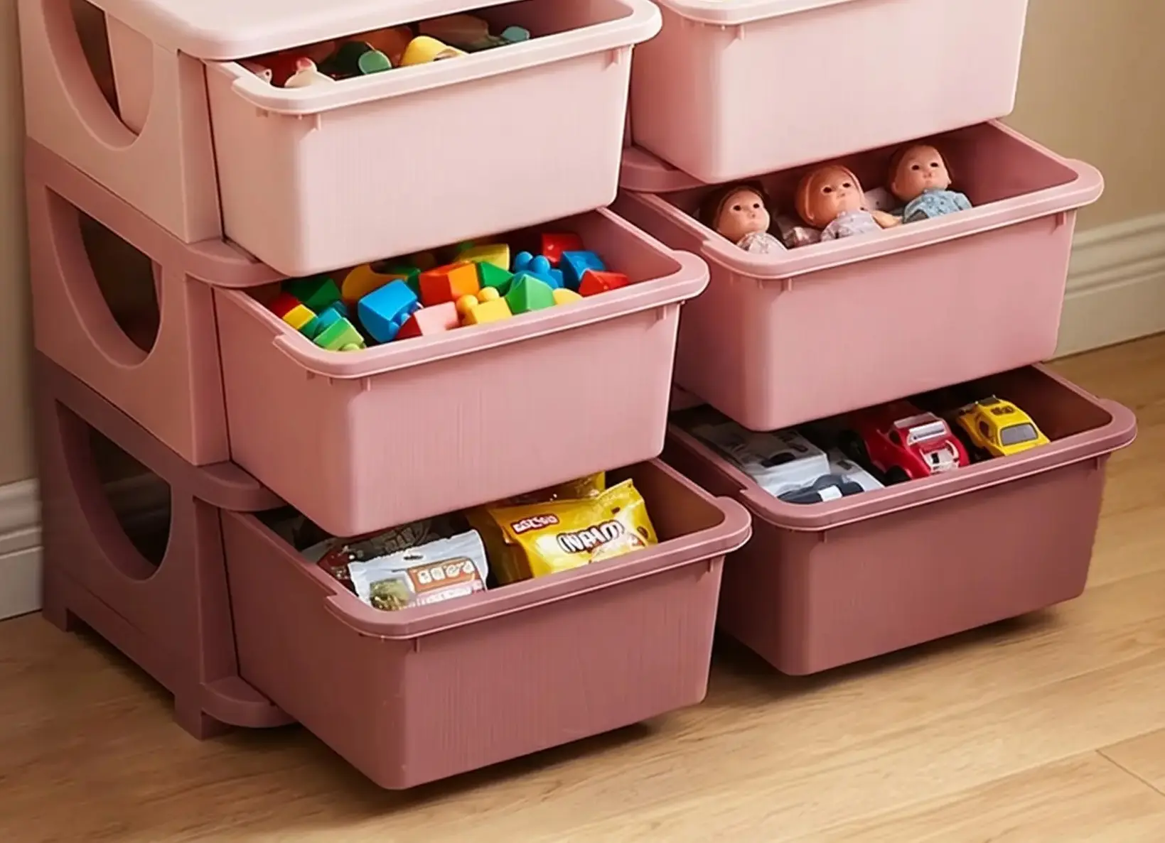 Комод-органайзер Homcom 311-053V00PK (Pink) - 5