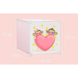 Модульный органайзер для игрушек Homcom 850-171 (Pink) Thumb