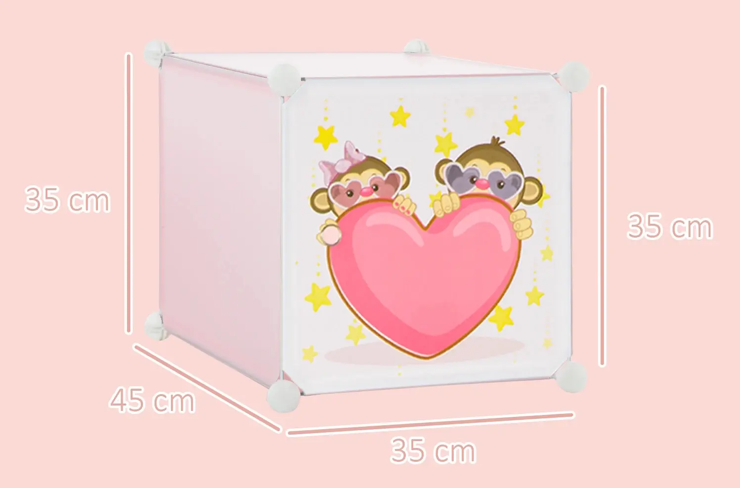 Модульный органайзер для игрушек Homcom 850-171 (Pink) - 7