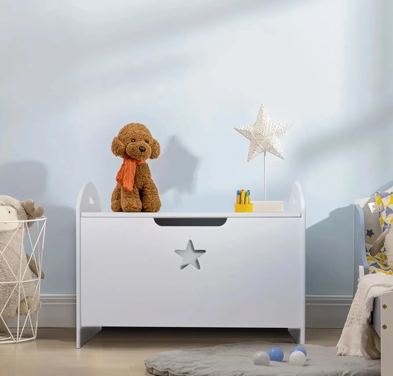 Сундук для игрушек Homcom 311-003 (White) - 7