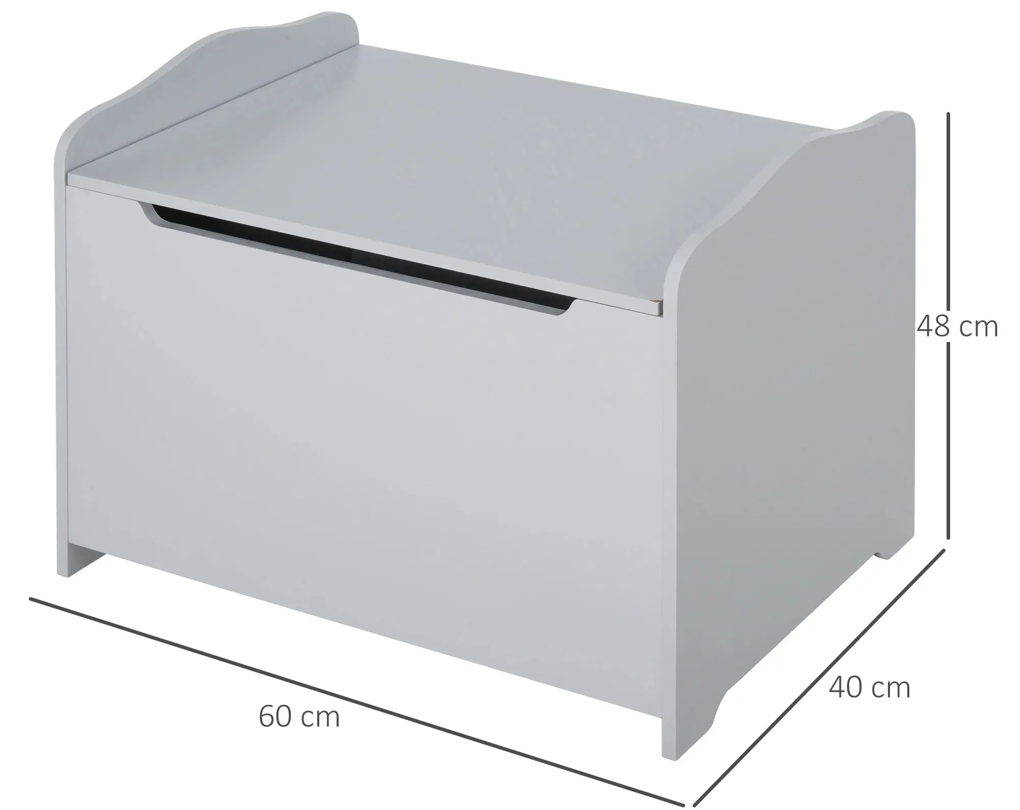 Сундук для игрушек Homcom 311-013GY (Grey) - 5