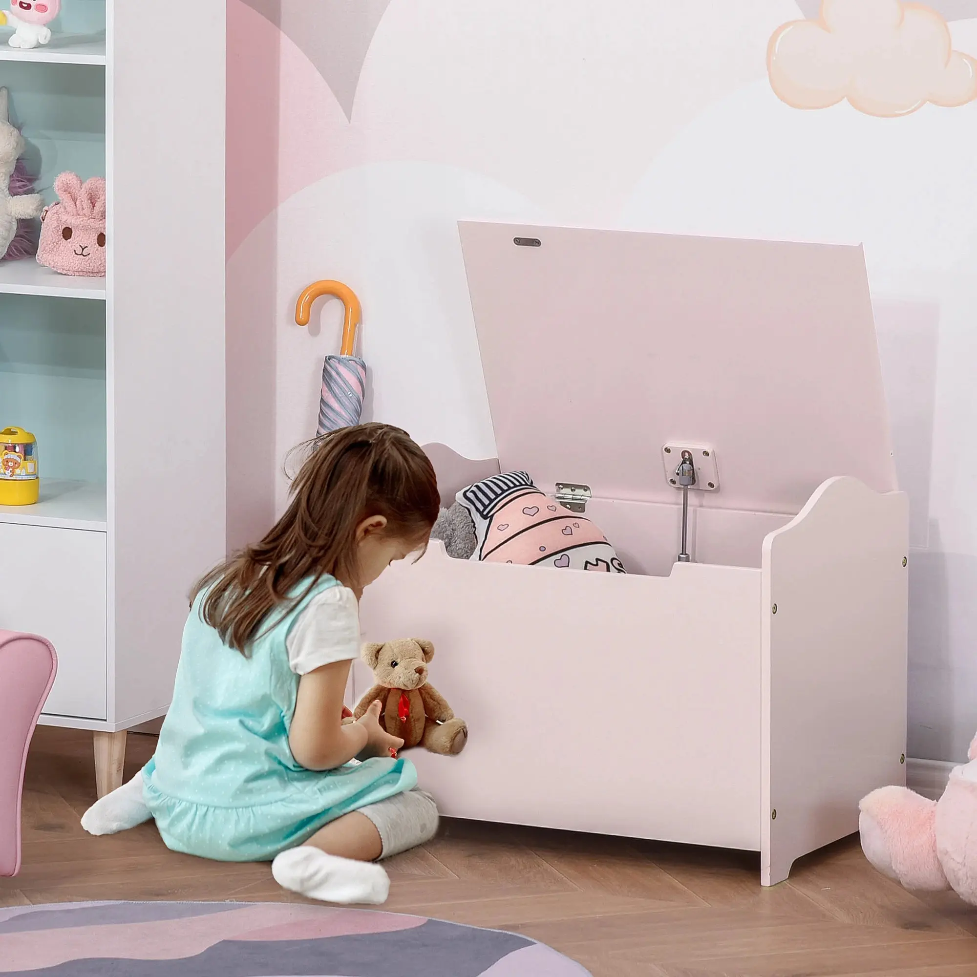 Сундук для игрушек Homcom 311-013PK (Pink) - 7