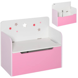 Lada pentru jucarii Homcom 311-018PK (Pink/White) Thumb