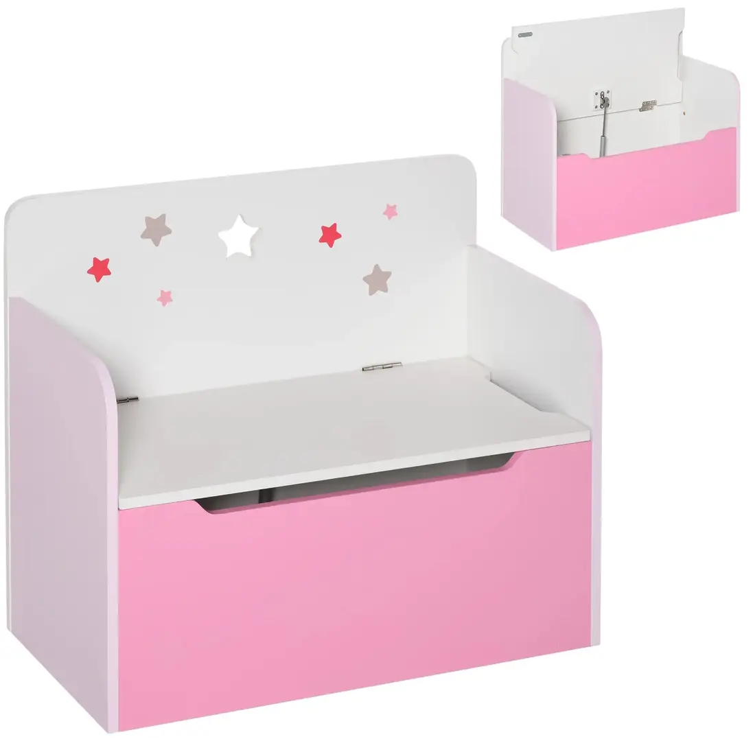 Lada pentru jucarii Homcom 311-018PK (Pink/White) - 2