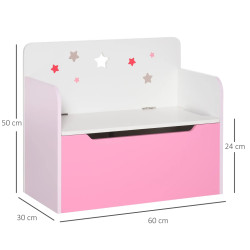 Lada pentru jucarii Homcom 311-018PK (Pink/White) Thumb