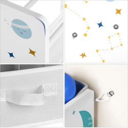 Etajera-organizator pentru jucarii Songmics GKR33WT (White/Blue/Grey) Thumb