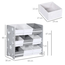 Organizator pentru jucarii Zonekiz 311-055V00GY (Grey) Thumb
