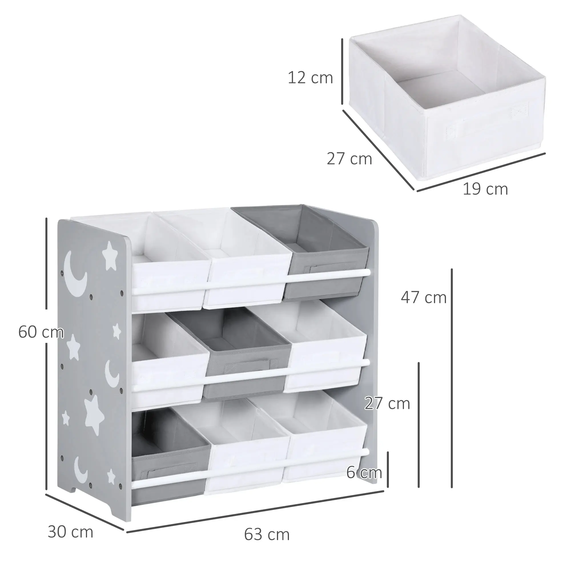 Organizator pentru jucarii Zonekiz 311-055V00GY (Grey) - 3