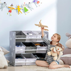 Organizator pentru jucarii Zonekiz 311-055V00GY (Grey) Thumb