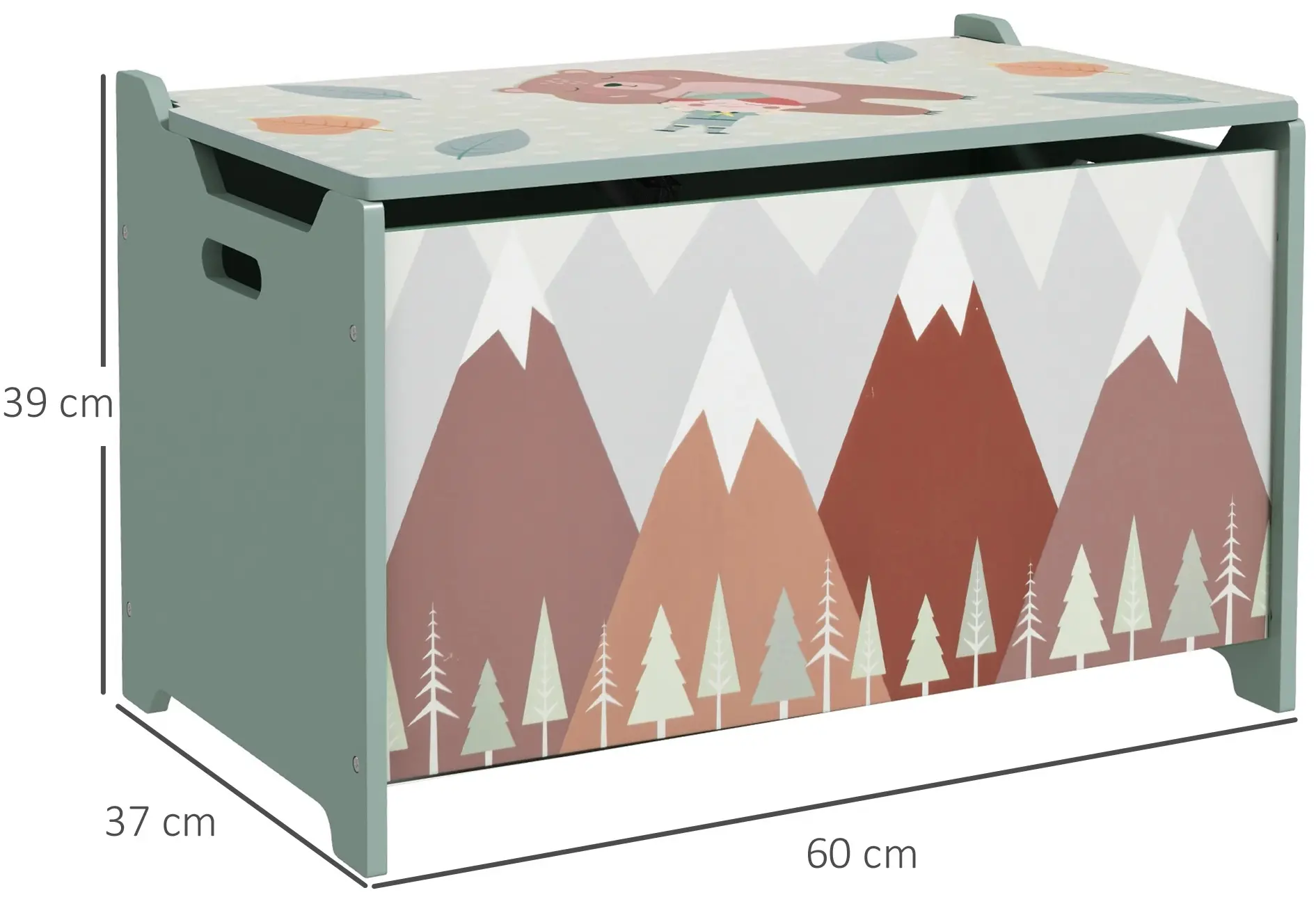 Сундук для игрушек Zonekiz 311-058V80GN (Green) - 9