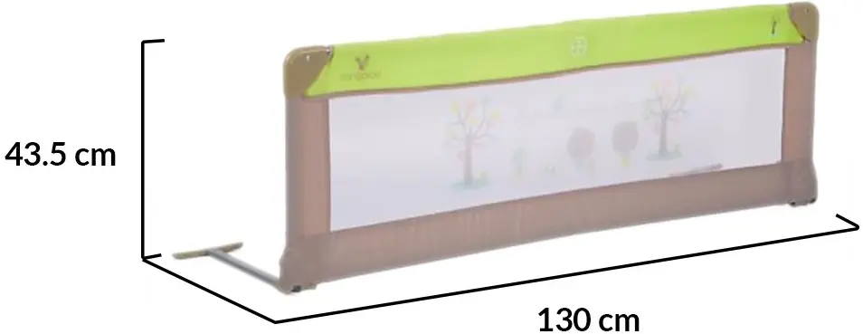 Bariera de protectie pentru pat Cangaroo 104230 (Green) - 2
