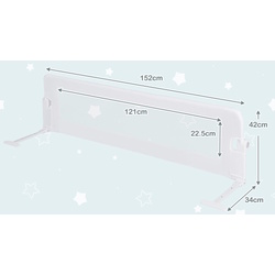 Bariera de protectie pentru pat Costway BS10042WH (White) Thumb