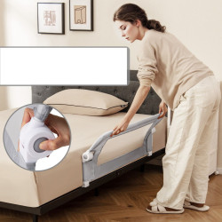 Bariera de protectie pentru pat Costway BS10043LG (Light Grey) Thumb