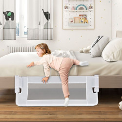 Bariera de protectie pentru pat Costway BS10043WH (White) Thumb