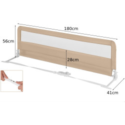 Защитный барьер для кровати Costway BS10045MS (Beige) Thumb