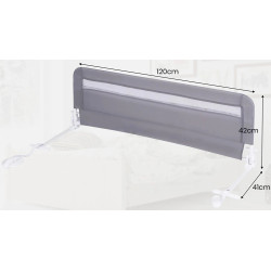 Bariera de protectie pentru pat Costway BS10046GR (Grey) Thumb