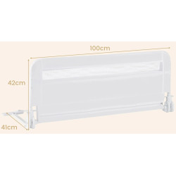 Bariera de protectie pentru pat Costway BS10047WH (White) Thumb
