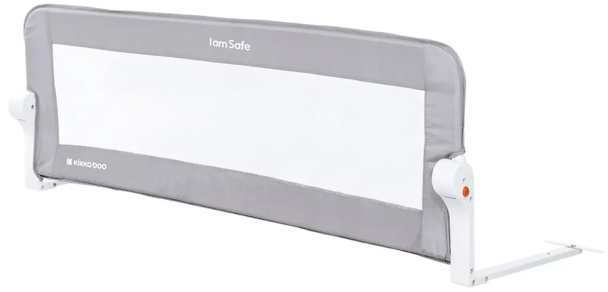 Bariera de protectie pentru pat Kikka Boo I Am Safe 120cm (Grey)