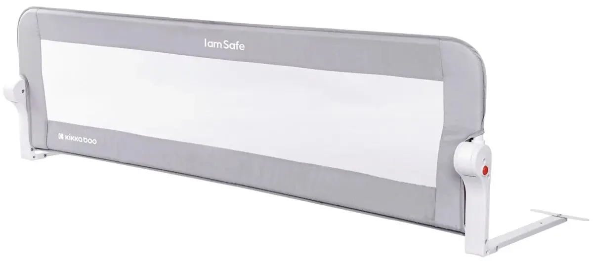 Bariera de protectie pentru pat Kikka Boo I Am Safe 150cm (Grey)