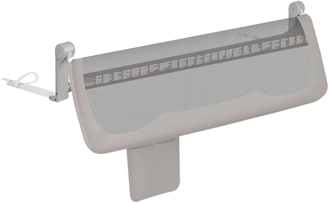 Bariera de protectie pentru pat Lionelo Hanna (Grey) - 4
